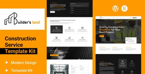 Builders Land – Construction & Building Elementor Template Kit