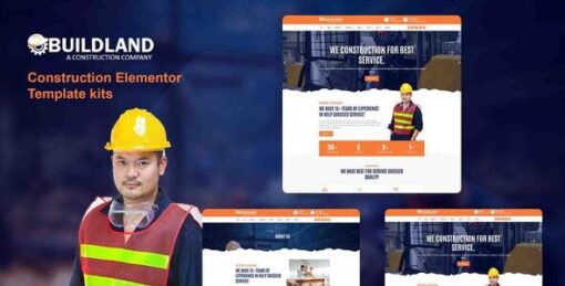 Buildland – Construction Business Elementor Template Kit