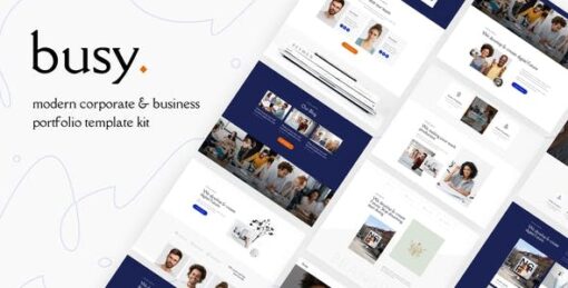 Busy | Modern Corporate & Business Portfolio Elementor Template Kit