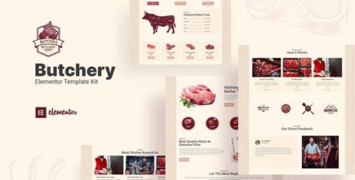 Butcha – Butchery Shop Elementor Template Kit
