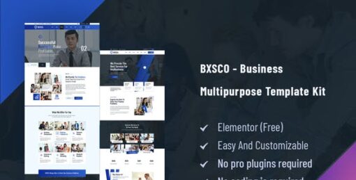 BXSCO – Business Multipurpose Elementor Template Kit