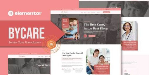 Bycare – Senior Care Foundation Elementor Template Kit