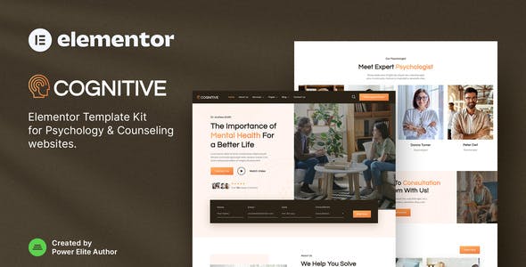Cognitive – Psychology & Counseling Elementor Template Kit Cognitive – Psychology & Counseling Elementor Template Kit