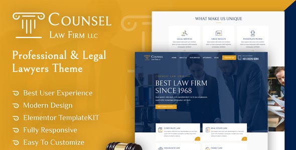Counsel – Law Firm Elementor Template Kit Counsel – Law Firm Elementor Template Kit