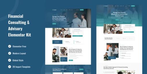 Covad – Financial Consulting & Advisory Services Elementor Template Kit