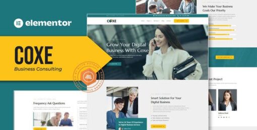 Coxe – Business Consulting Elementor Template Kit