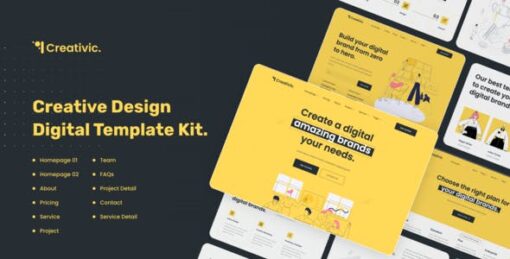 Creativic – Creative Agency Elementor Template Kit