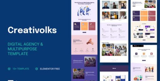 Creativolks – Creative & Business Agency Elementor Template Kit