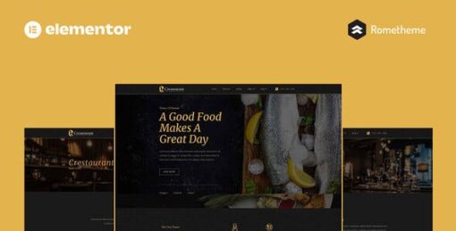 Crestaurant – Elegant Restaurant Pro Full Site Template Kit