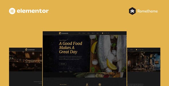 Crestaurant – Elegant Restaurant Pro Full Site Template Kit Crestaurant – Elegant Restaurant Pro Full Site Template Kit