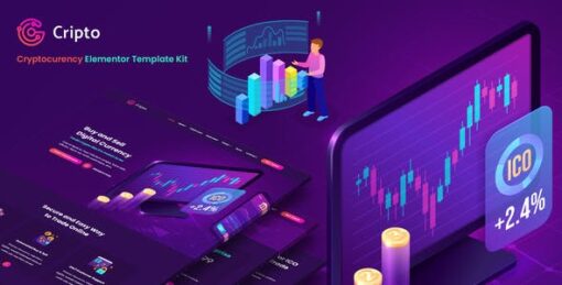 Cripto – Cryptocurrency & Bitcoin Elementor Template Kit