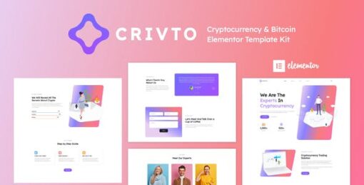 Crivto – Cryptocurrency & Bitcoin Elementor Template Kit