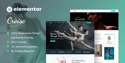 Croise – Ballet & Dance School Elementor Pro Template Kit