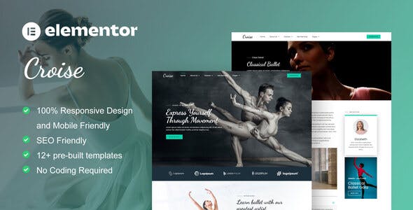 Croise – Ballet & Dance School Elementor Pro Template Kit Croise – Ballet & Dance School Elementor Pro Template Kit