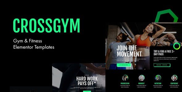 CrossGym – Gym & Fitness Elementor Template Kit CrossGym – Gym & Fitness Elementor Template Kit