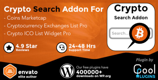 Cryptocurrency Search Addon