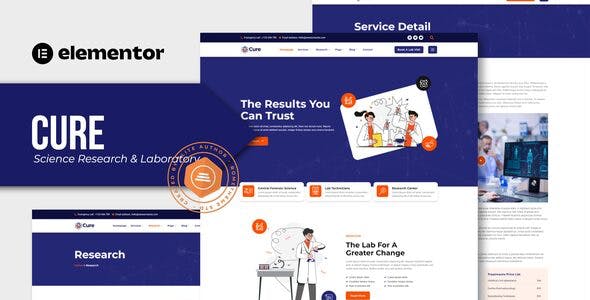 Cure – Science Research & Laboratory Elementor Template Kit Cure – Science Research & Laboratory Elementor Template Kit