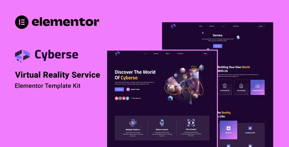 Cyberse – Virtual Reality Service Elementor Template Kit Cyberse – Virtual Reality Service Elementor Template Kit