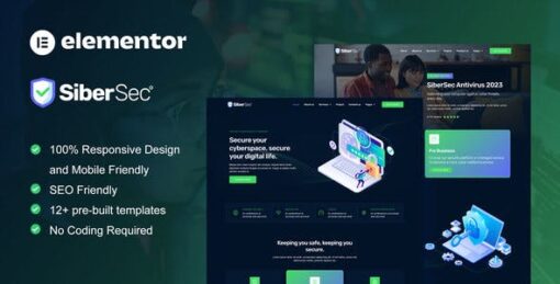CyberSec – Cyber Security Services Elementor Template Kit