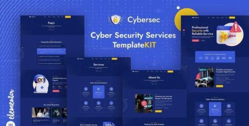 Cybersec – Security Services Elementor Template Kit