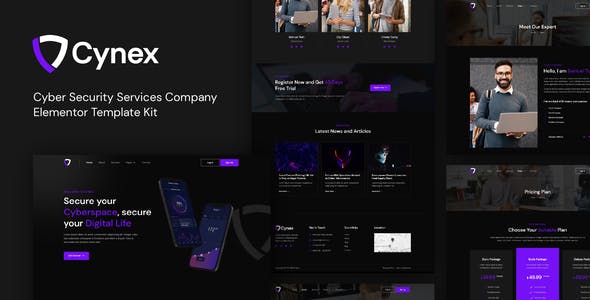Cynex – Cyber Security Services Company Elementor Template Kit Cynex – Cyber Security Services Company Elementor Template Kit