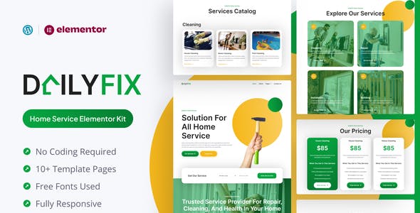 Dailyfix – Home Service Elementor Template Kit Dailyfix – Home Service Elementor Template Kit