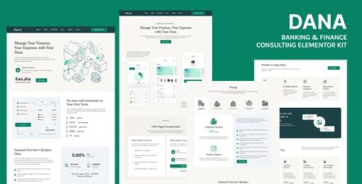 Dana – Banking and Finance Consulting Elementor Template Kit