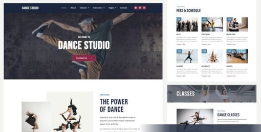 Dance Studio – Elementor Template Kit