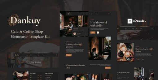 Dankuy – Cafe & Coffee Shop Elementor Template Kit