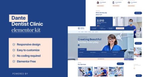 Dante – Dentist & Dental Clinic Elementor Template Kit