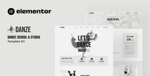Danze – Dance Studio School Elementor Template Kit