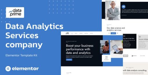 Dataprime – Data Analytics Services Elementor Template Kit