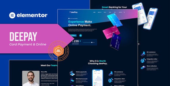 DeePay – Card Payment & Online Banking Elementor Template Kit DeePay – Card Payment & Online Banking Elementor Template Kit