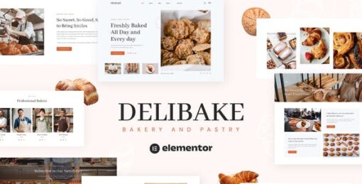 Delibake – Bakery and Pastry Elementor Template Kit