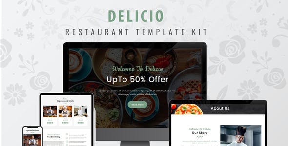 Delicio – Restaurant WordPress Template Kit Delicio – Restaurant WordPress Template Kit
