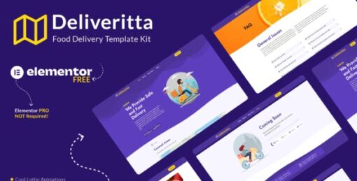 Deliveritta – Food Delivery Elementor Template Kit