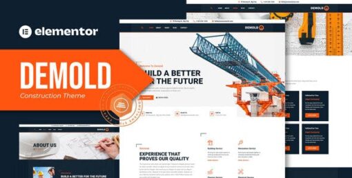 Demold – Construction Elementor Template Kit