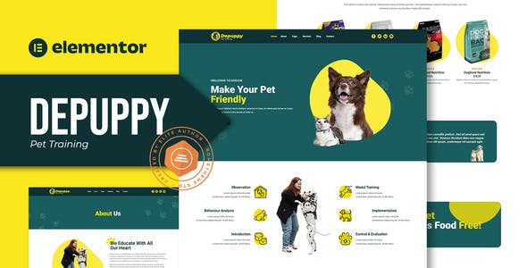 Depuppy – Pet Training Elementor Template Kit Depuppy – Pet Training Elementor Template Kit