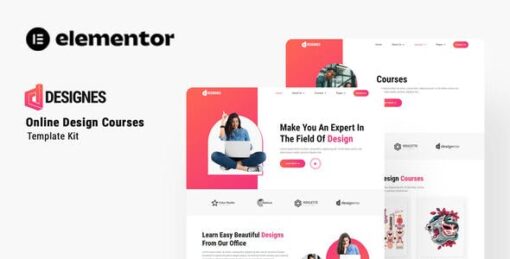 Designes – Online Design Course Elementor Template Kit