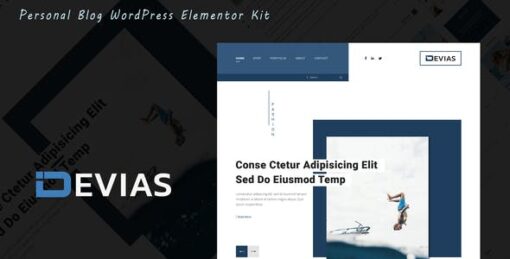 Devias – Blog & Magazine Elementor Pro Template Kit