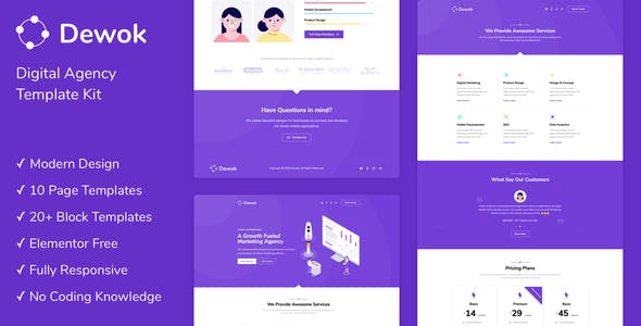 Dewok – Digital Agency Template Kit Dewok – Digital Agency Template Kit