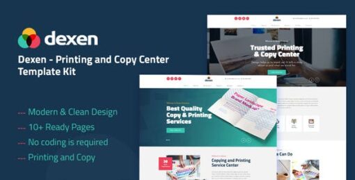 Dexen – Printing & Copy Center Elementor Template Kit