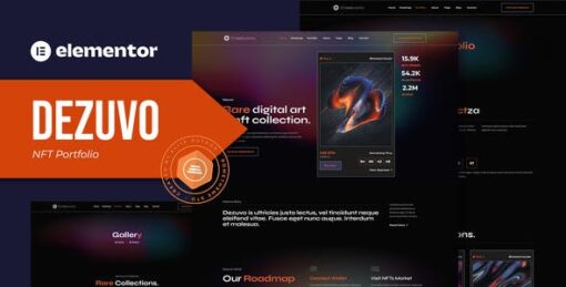 Dezuvo – NFT Portfolio Elementor Template Kit