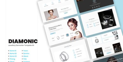 Diamonic | Jewellery Store Elementor Template Kit