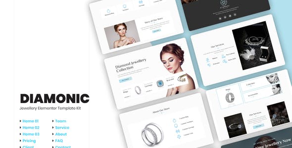 Diamonic | Jewellery Store Elementor Template Kit Diamonic | Jewellery Store Elementor Template Kit