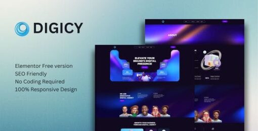 Digicy – Digital Marketing Agency Elementor Template Kit