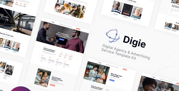 Digie | Digital Agency & Advertising Service Elementor Template Kit Digie | Digital Agency & Advertising Service Elementor Template Kit