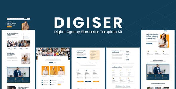 Digiser – Digital Agency Elementor Template Kit Digiser – Digital Agency Elementor Template Kit