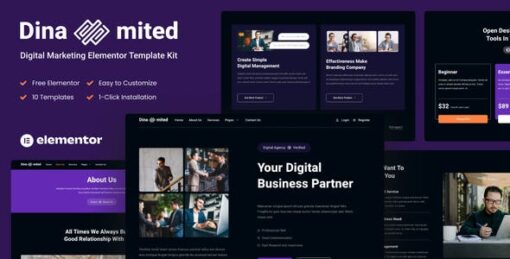 Dinamited – Digital Marketing & Business Elementor Template Kit