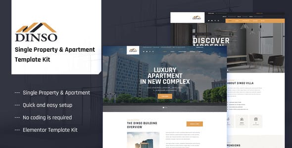 Dinso – Single Property & Apartment Elementor Template Kit Dinso – Single Property & Apartment Elementor Template Kit